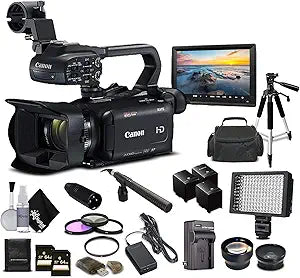 Canon 2217C002 XA15 Full HD Camcorder Pro Bundle (Renewed)
