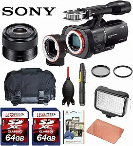 Sony NEX-VG900 Full-Frame Camcorder Lens Bundle