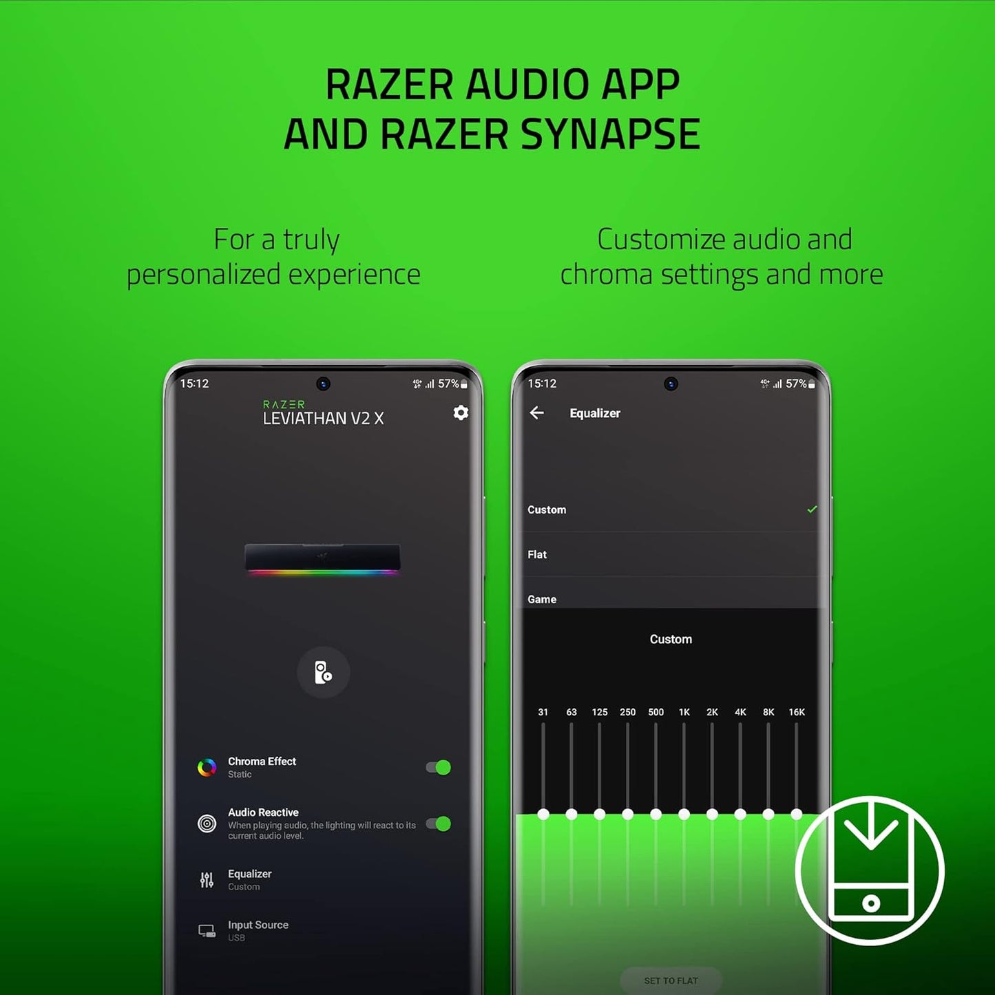 Razer RZ05-04280100-R3U1 Leviathan V2 X USB-C Gaming Soundbar