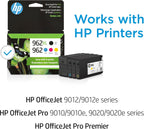 HP 962 Ink Cartridge - Cyan Magenta Yellow Black 4-Pack