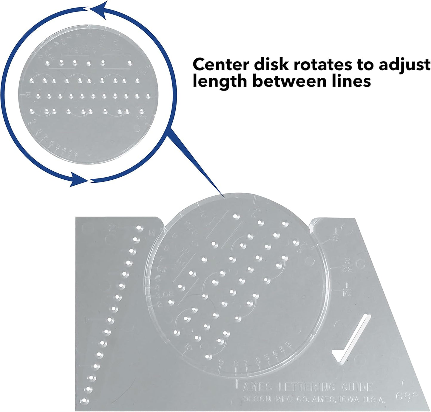 Westcott ALG-1 Lettering Stenciling Template Drafting Tool
