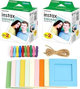 Fujifilm instax SQUARE Instant Film 40 Exposures Bundle