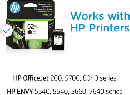 HP 62XL C2P05AN Black High-Yield Ink Cartridge