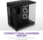 NZXT CC-H61FB-R1 H6 Flow RGB Airflow Mid-Tower Case
