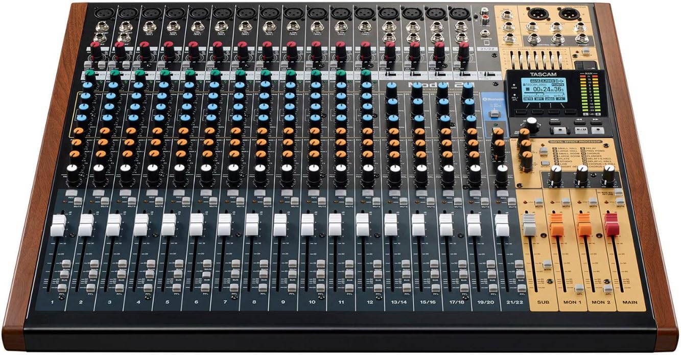Tascam Model 24 24-Channel Multitrack Recorder Audio Interface Bundle