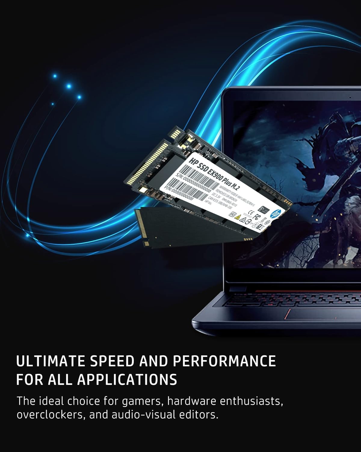 HP 35M35AA#ABA EX900 Plus 2TB NVMe M.2 SSD
