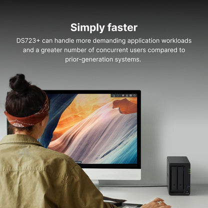 Synology DS723+ 2-Bay DiskStation - NAS Enclosure (Diskless)