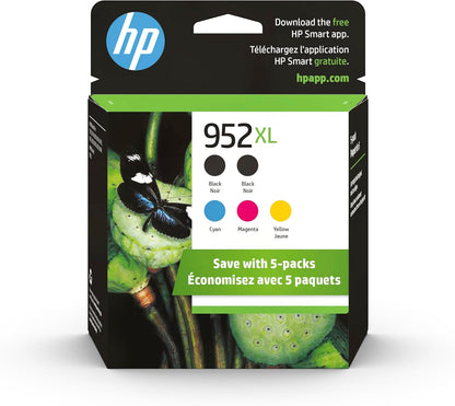 HP 6ZA00AN 952XL High-Yield Ink Cartridges 5-Pack OfficeJet