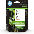 HP 3YP23AN#140 64/64XL Black & Tri-Color Ink Cartridges