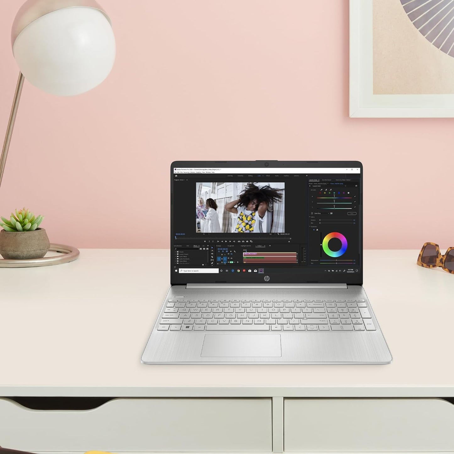 HP Ryzen 5 5500U 15" Laptop - 8GB RAM, 256GB SSD, Windows 11 Home - Silver