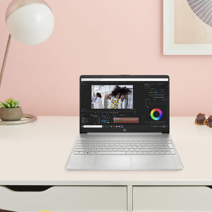 HP Ryzen 5 5500U 15" Laptop - 8GB RAM, 256GB SSD, Windows 11 Home - Silver