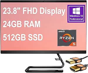 Lenovo IdeaCentre AIO 3 24" Ryzen 5 All-in-One Desktop