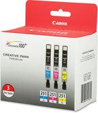 Canon CLI-251XL 3PK Color Ink Cartridge Multi-Pack