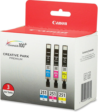 Canon CLI-251XL 3PK Color Ink Cartridge Multi-Pack