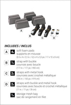 Pelican PS0520-3-00 Universal Canoe Car-Top Carrier Kit
