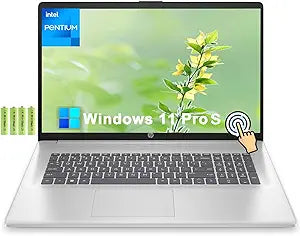 HP 17 Touchscreen Laptop, Intel Pentium, 16GB RAM, 1TB SSD, Windows 11 Pro — main product image