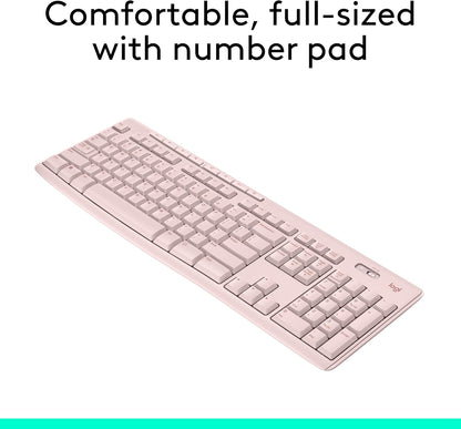 Logitech 920-013289 K270 Rose Wireless Keyboard