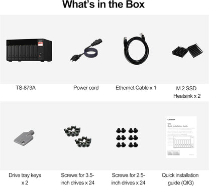 QNAP TS-873A-SW5T-US 8-Bay NAS with 2.5GbE Switch