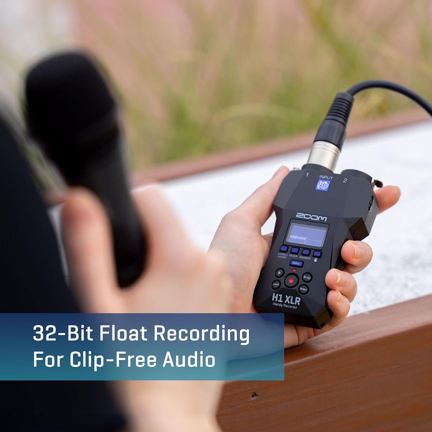 Zoom H1 XLR Handy Recorder 32-Bit Float Portable