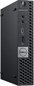 Dell OptiPlex 5070 Micro PC: i7-9700T, 8GB, 256SSD (Renewed)