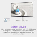 Dell S2725HS 27-Inch FHD 100Hz Monitor - Ash White