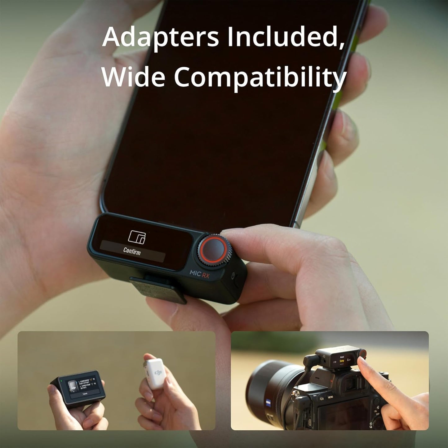 DJI Mic 2 (1 TX + 1 RX) Lavalier Microphone Bundle