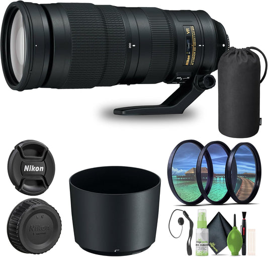 Nikon 20058 AF-S 200-500mm VR Telephoto Zoom Lens Bundle