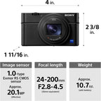 Sony DSCRX100M6/B RX100 VI Premium Compact Digital Camera