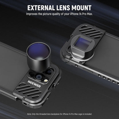 Neewer 10102664 iPhone 14 Pro Max Lens Backplane - 17mm Mount