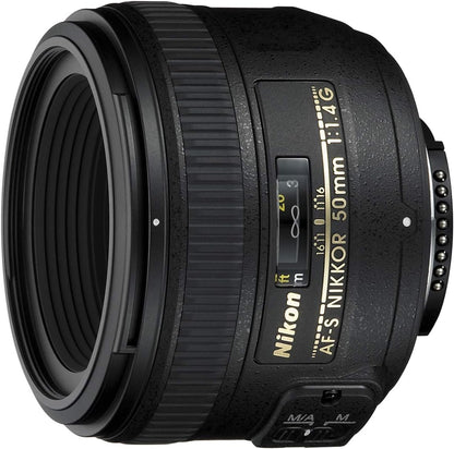Nikon E4NK5014G AF-S 50mm f/1.4G Lens Bundle