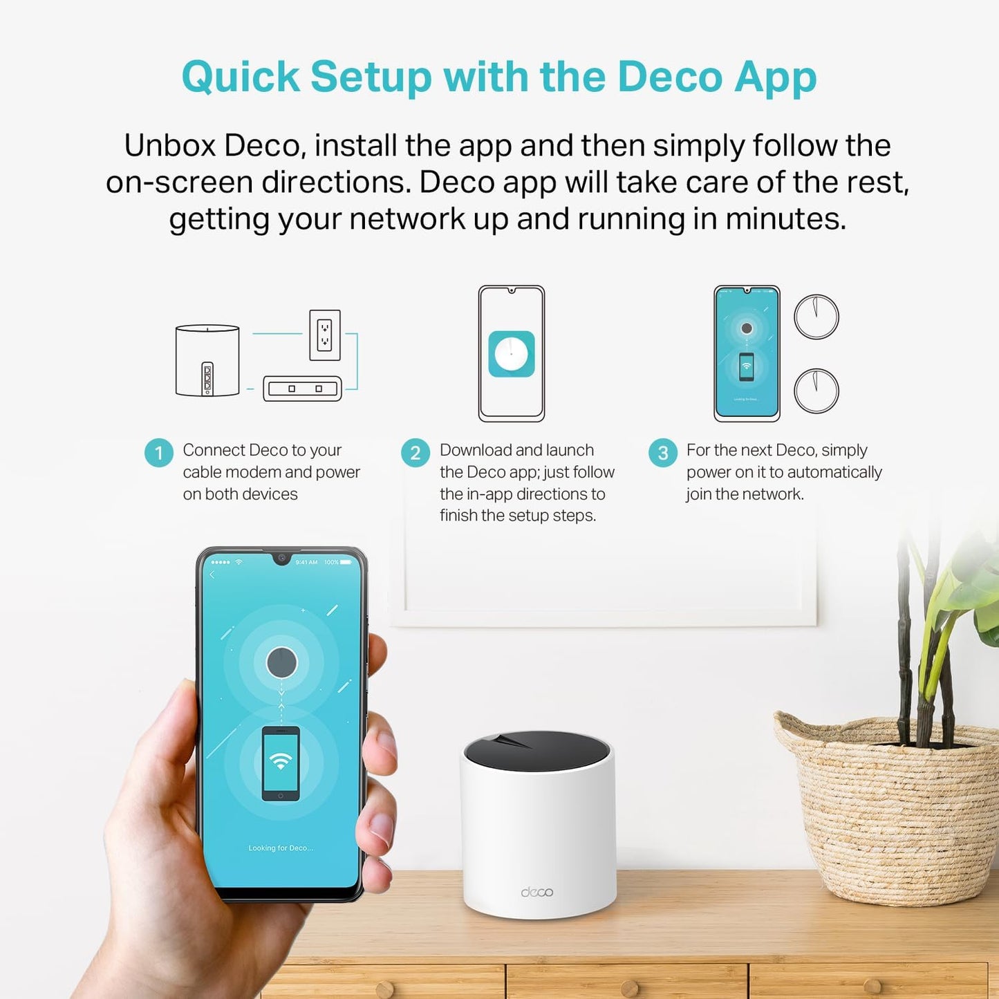 TP-Link Deco X55(2-pack) AX3000 WiFi 6 Mesh System - 4500 sq ft