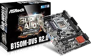 ASRock B150M-DVS R2.0 Micro ATX Motherboard — main product image