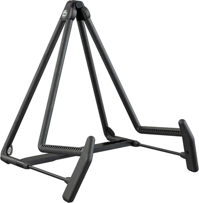 K&M Heli 2 Guitar Stand - Folding A-Frame - Black