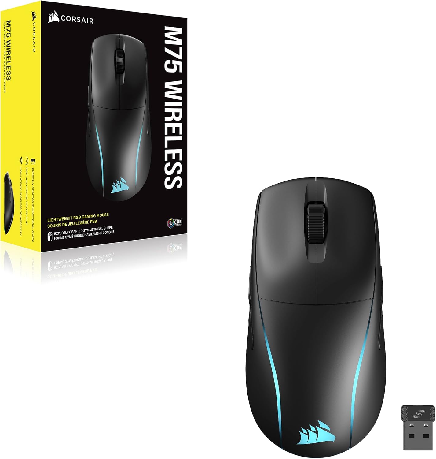 Corsair CH-931D010-NA M75 Wireless RGB Gaming Mouse