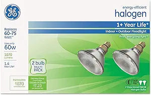 GE 66280: 60W Halogen PAR38 Floodlight, 2-Pack