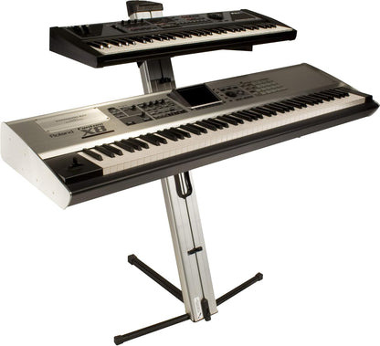 Ultimate Support AX48PROSILVER APEX Silver Keyboard Stand