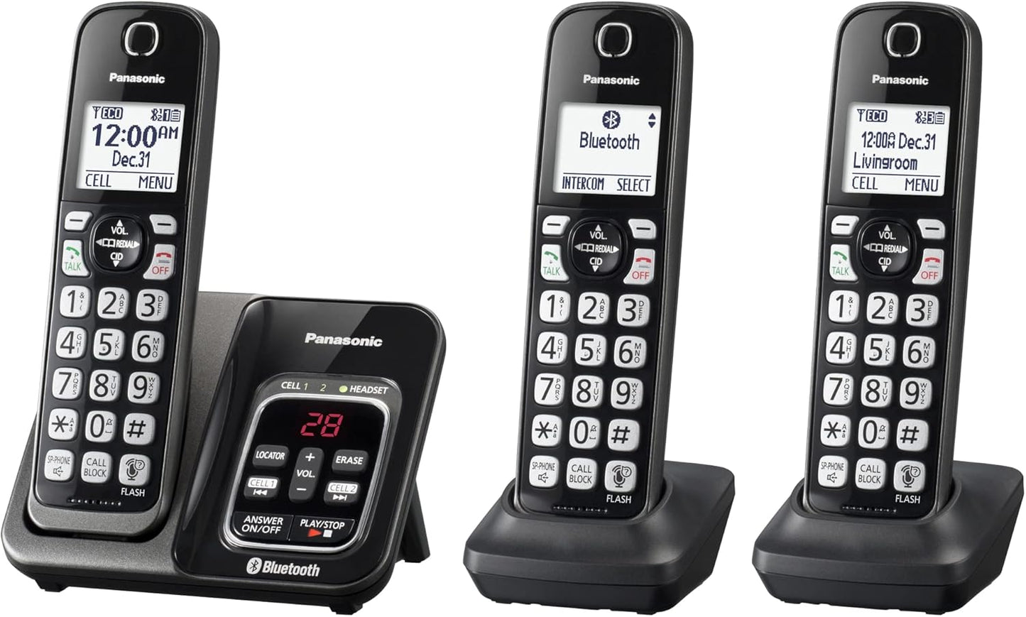 Panasonic KX-TGD563M Cordless Phone with Bluetooth & Answering Machine