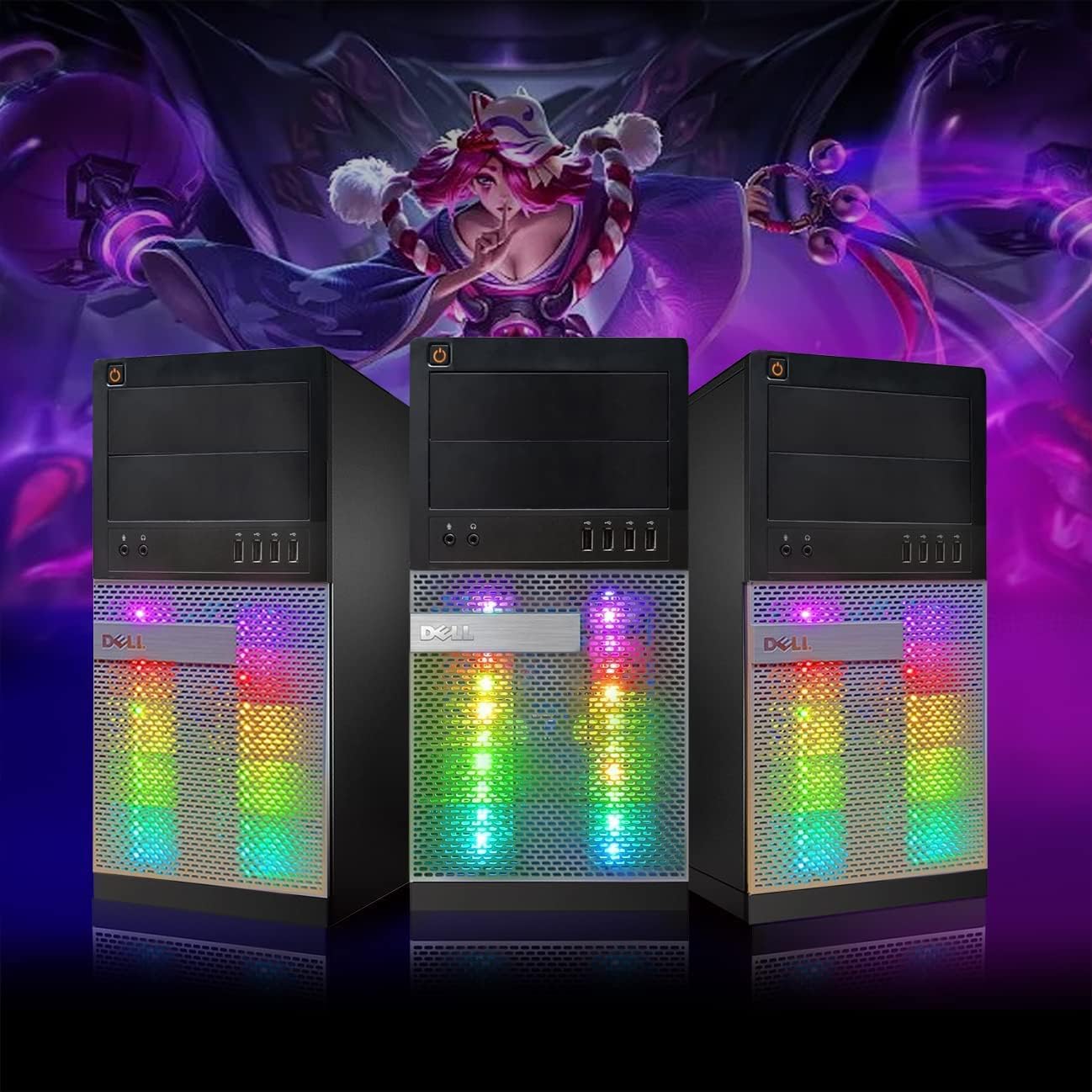 Dell OptiPlex Tower RGB Gaming PC i7 GTX 1660 Super Renewed