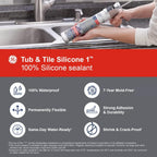 GE GE612 Tub & Tile Clear Silicone Sealant