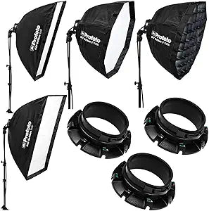 Profoto 1x3' Off-Camera Flash Softbox Bundle