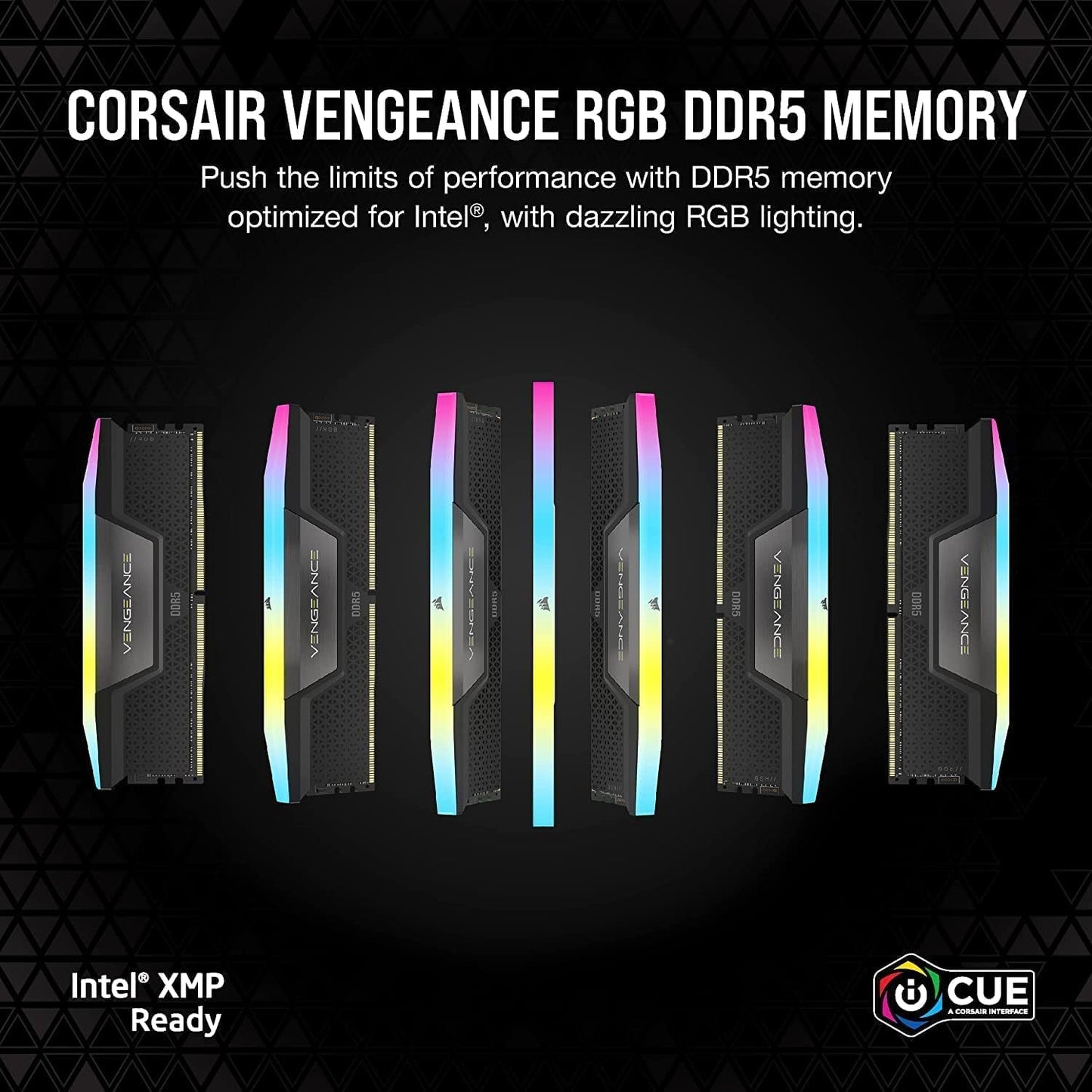 Corsair CMH32GX5M2E6000C36 Vengeance RGB DDR5 32GB 6000MHz RAM