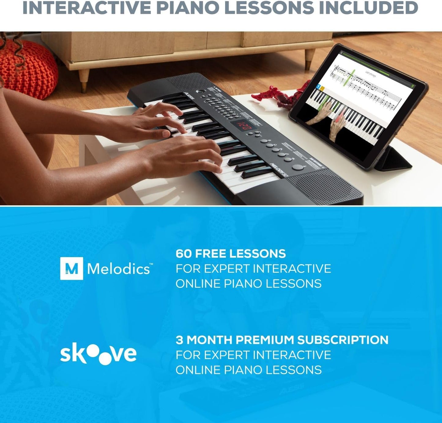 Alesis Melody 32 Beginner Keyboard - 32 Keys with Learning Software