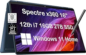 HP Spectre x360 16" 3K Touch Laptop i7 2TB SSD