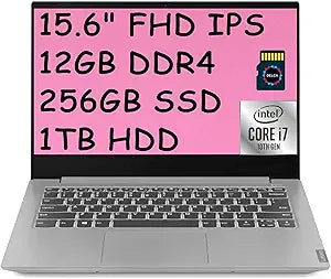 Lenovo IdeaPad S340 Laptop: i7, 12GB RAM, SSD+HDD, 32GB SD