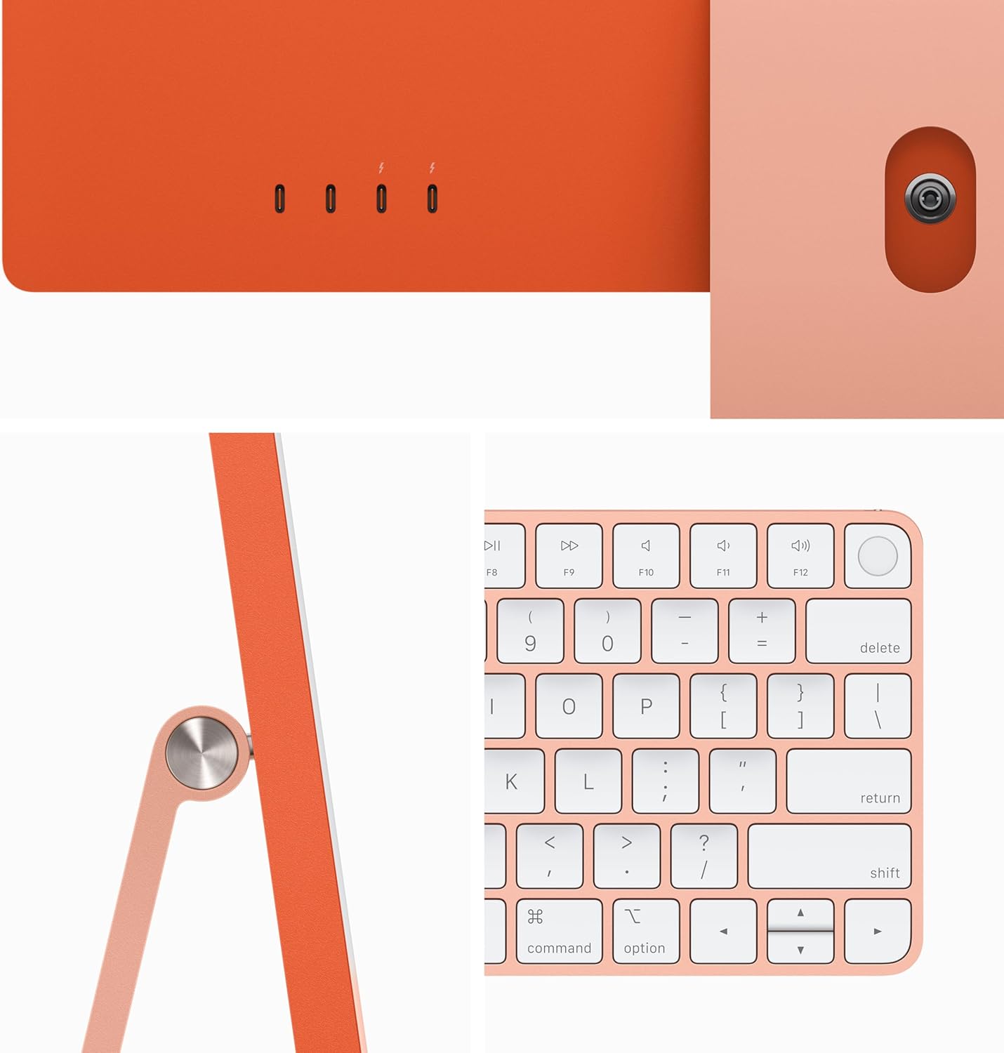 Apple M3 2023 iMac: 24-inch Retina Display - Orange