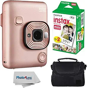 Fujifilm Mini LiPlay Instant Camera Blush Gold Bundle