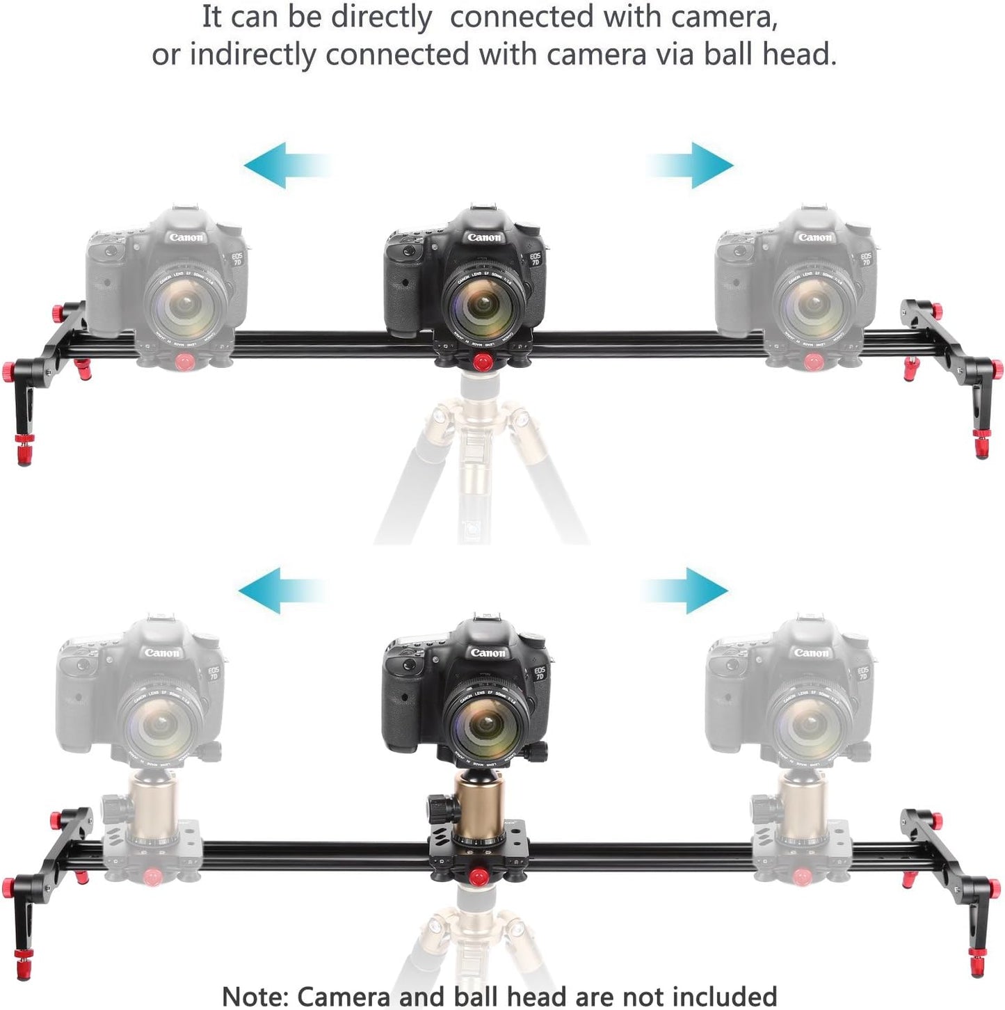 Neewer 10089696 80cm Camera Track Slider Stabilizer