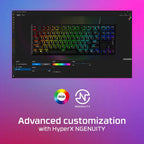 HyperX HX-KB7AQX-US-cr Alloy Origins Aqua Keyboard