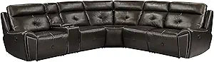 Lexicon 194840135845 Beckinsdale Brown Reclining Sectional Sofa