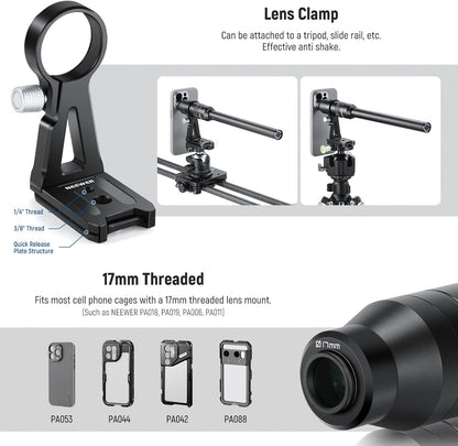 Neewer 10104369 18mm 2X Macro Probe Lens for Phones